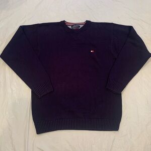 Tommy Hilfiger Men’s Navy Sweater Size XL 100% Cotton Crew Neck